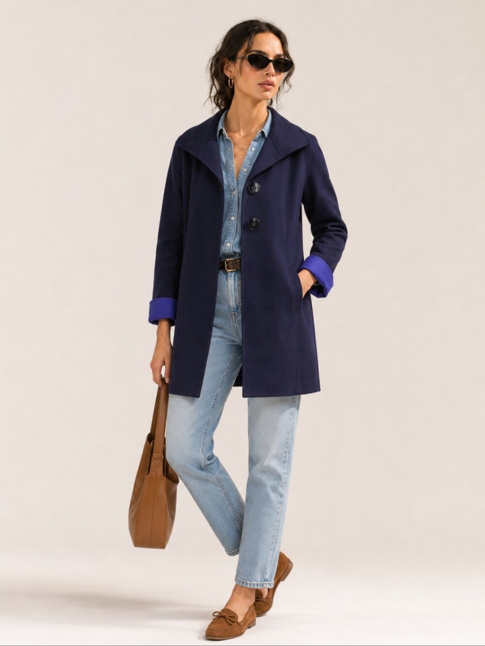 NWT! Anthropologie Wellesey Navy Peacoat Jacket